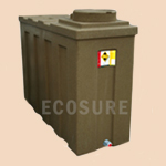 Plastic Oil Tank 1070 Ltrs Sandstone Bottom Outlet