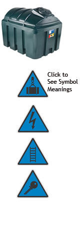 Horizontal Oil Tank 2000 Litres 