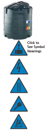 Vertical Oil Tank 1360 Litres