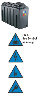 Horizontal Oil Tank 1230 Litres