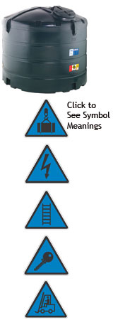 Vertical Oil Tank 2500 Litres