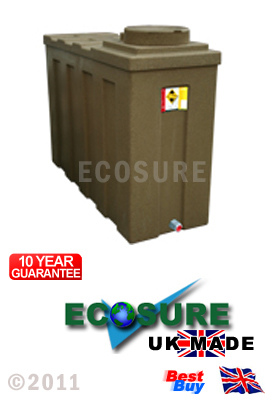 Plastic Oil Tank 1070 Ltrs Sandstone Bottom Outlet