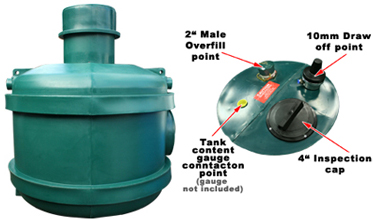 Underground Oil Tank 1950 Litres